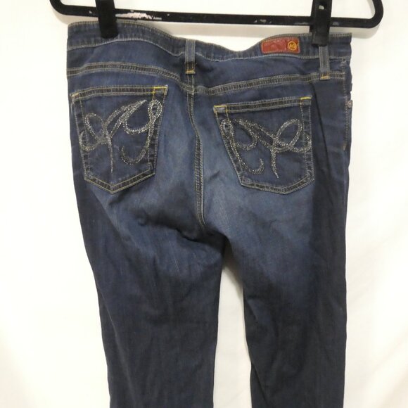 AG - ADRIANO GOLDSCHMIED - The Angel | 29R | Dark Wash Blue Straight Leg Jeans - Picture 13 of 16